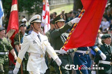 中國儀仗隊參加俄羅斯閱兵，展現(xiàn)軍威與友誼的壯麗畫卷，中俄友誼見證，中國儀仗隊參加俄羅斯閱兵，壯麗畫卷展現(xiàn)軍威與深情友誼