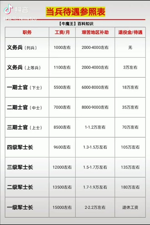 軍士長軍銜與工資待遇詳解，軍士長軍銜與工資待遇全面解析